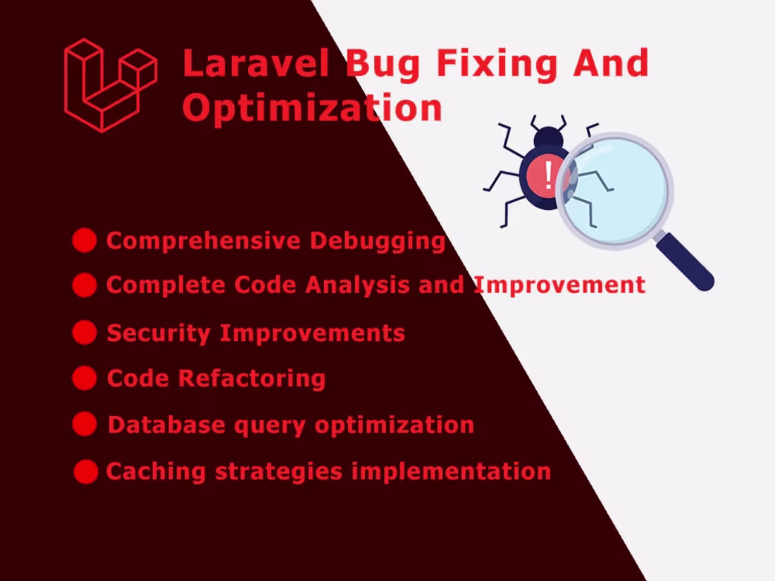 Cover image for Laravel Bug Fixing and Performance Optimization