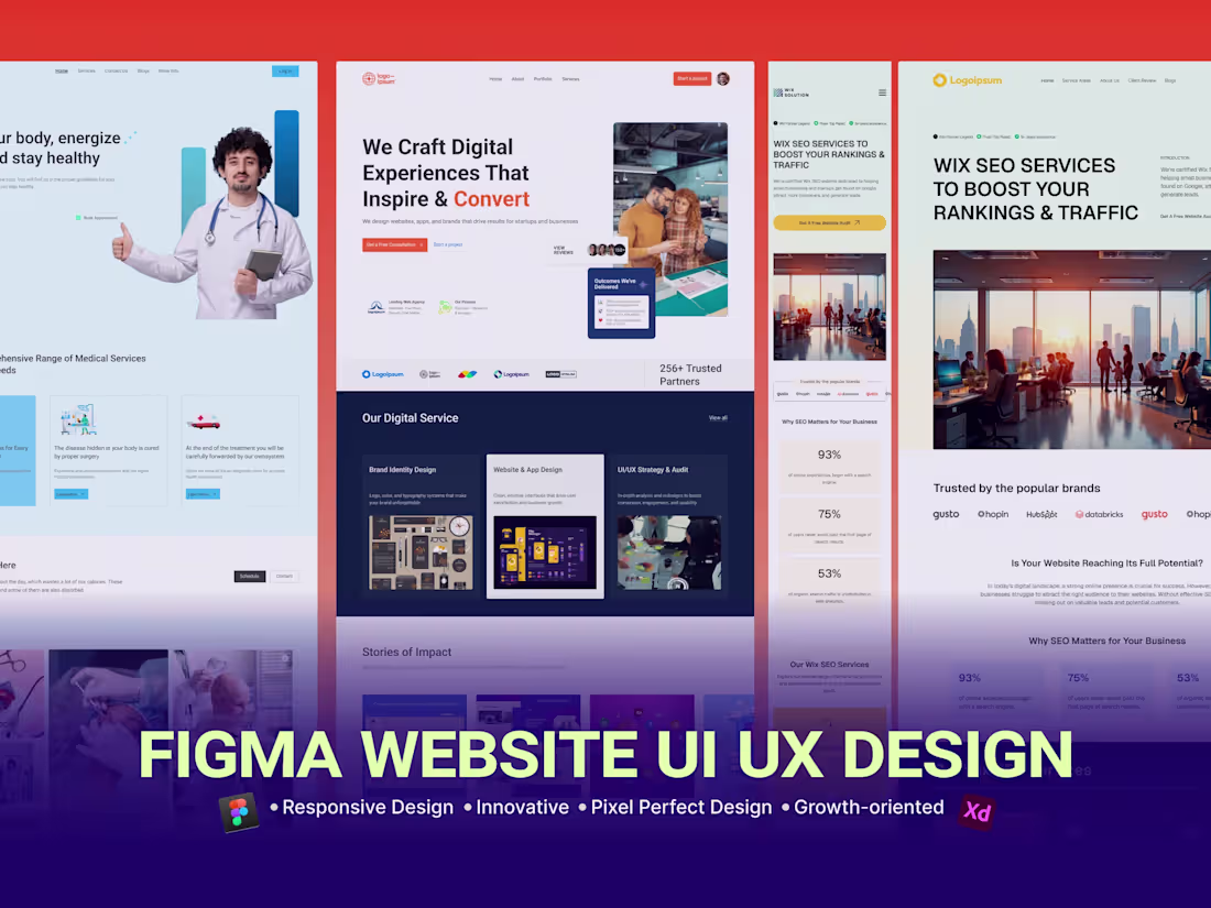 Cover image for Figma UI UX Designer for High Converting Responsive Websites