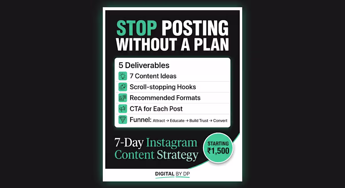 Cover image for 7-Day Instagram Content Strategy