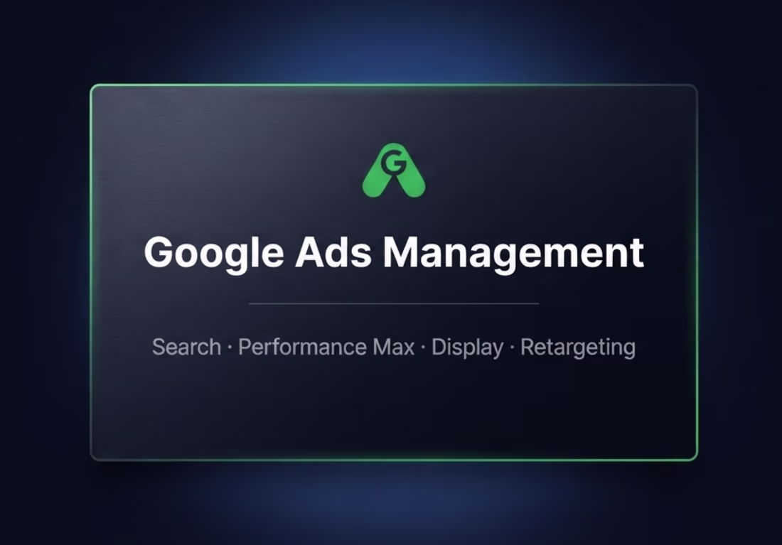 Cover image for Google Ads Management (Search, PMax & Display)