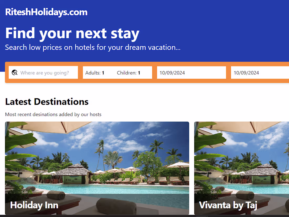 Cover image for Hotel Booking App