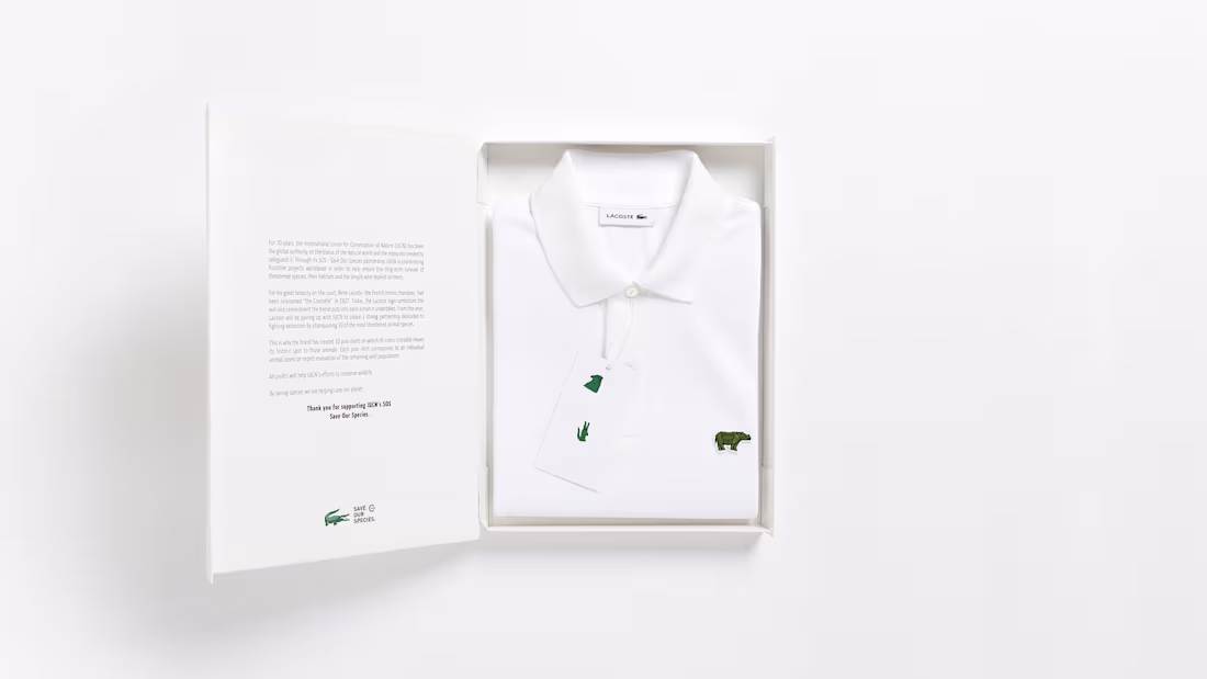 Cover image for LACOSTE, SAVE OUR SPECIES