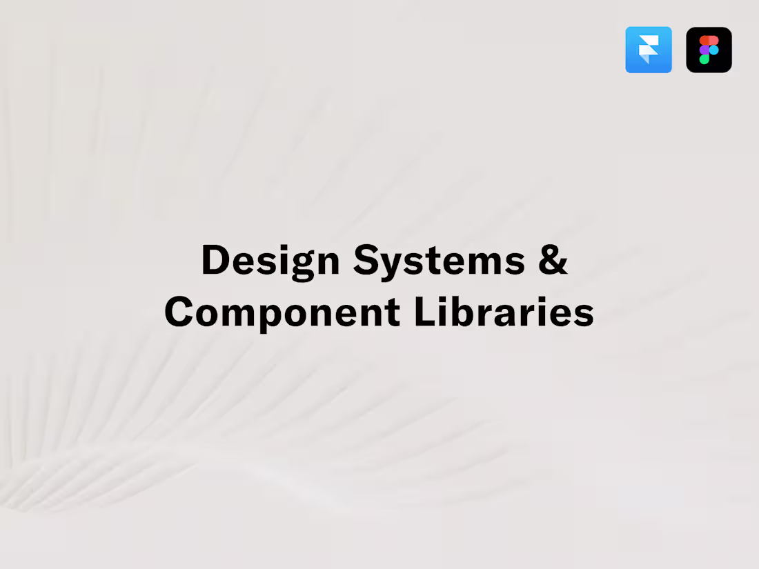 Cover image for  Design Systems & Component Libraries