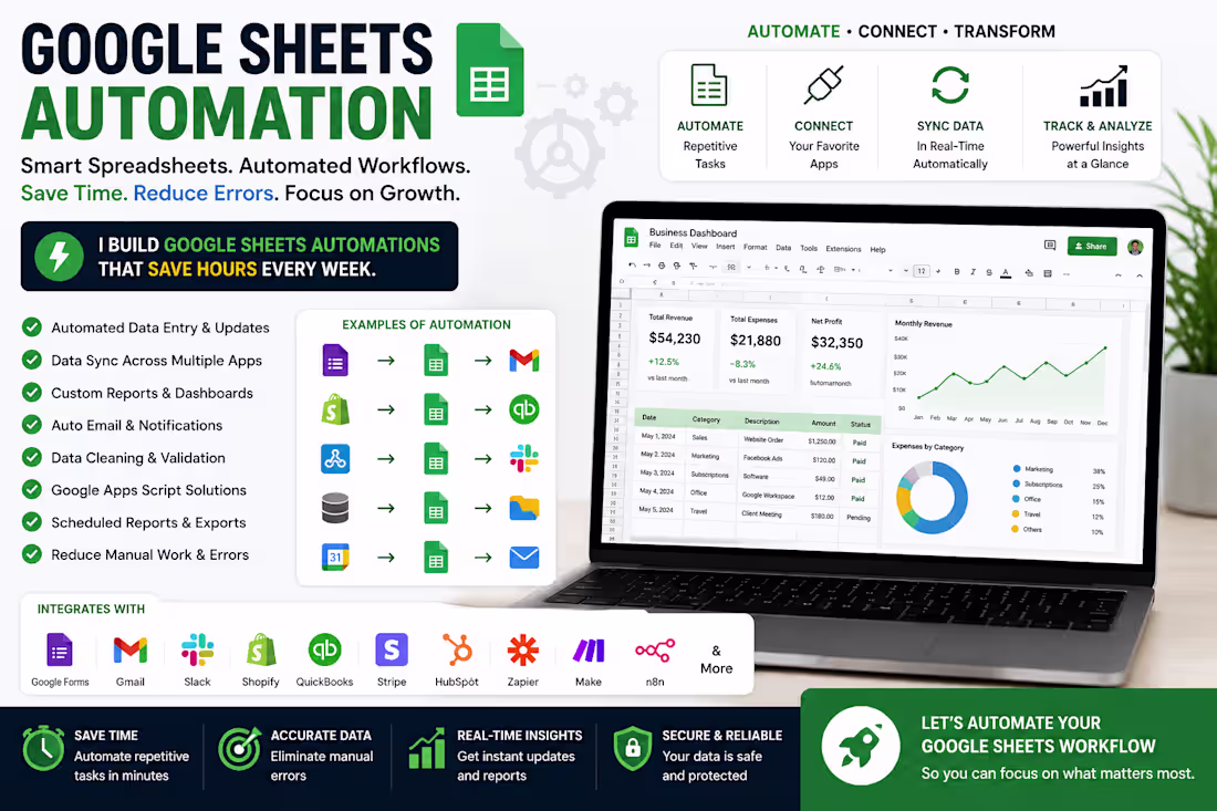 Cover image for Google Sheets Automation
