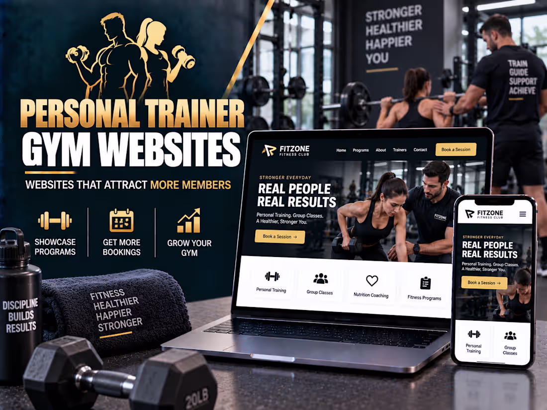 Cover image for 🏋️ Personal Trainer & Gym Website Design | Fitness Website