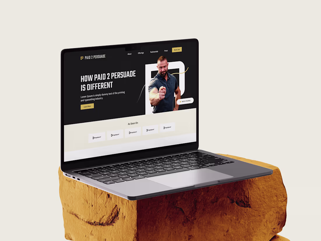 Cover image for Paid2Persuade – SaaS Landing Page