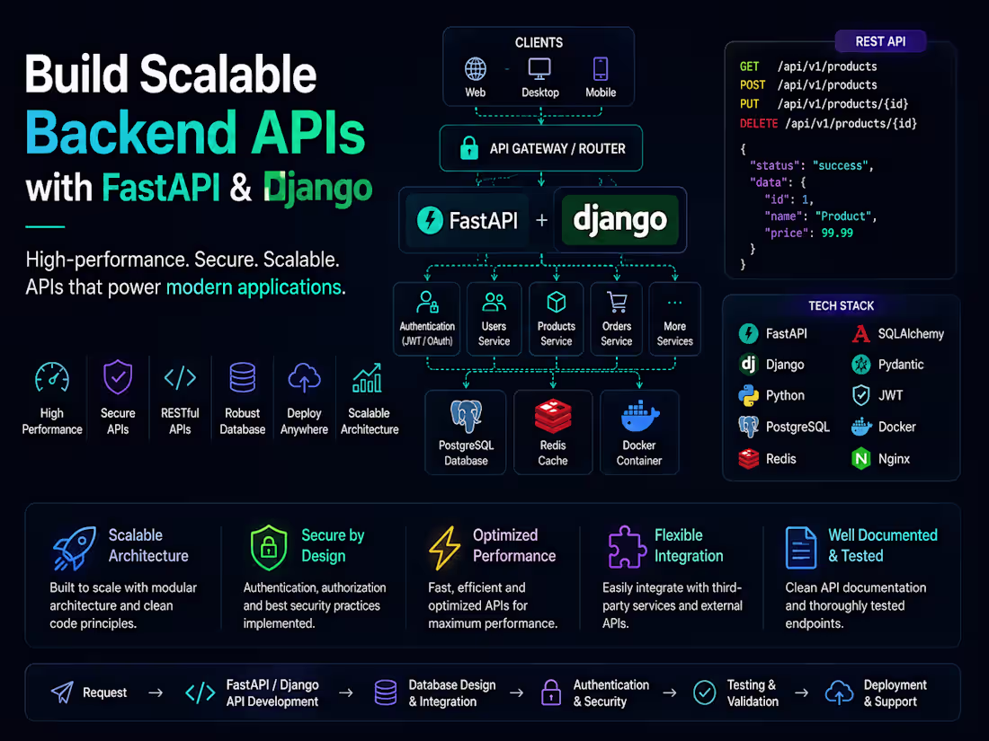 Cover image for Build Scalable Backend APIs with FastAPI & Django