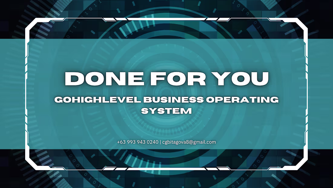 Cover image for Done-for-You GoHighLevel Business Operating System