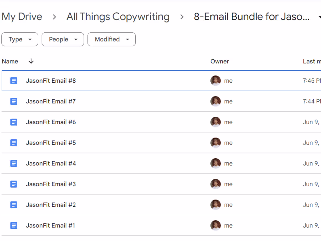 Cover image for 8-Email Copy Bundle