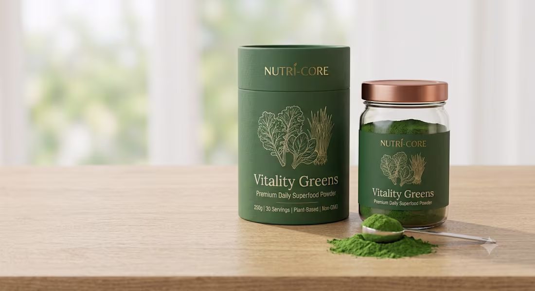 Cover image for Premium Superfood Supplement Packaging Design