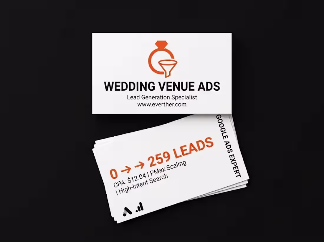 Cover image for Google Ads – Wedding Venue Ads( Australia Lead Boost)
