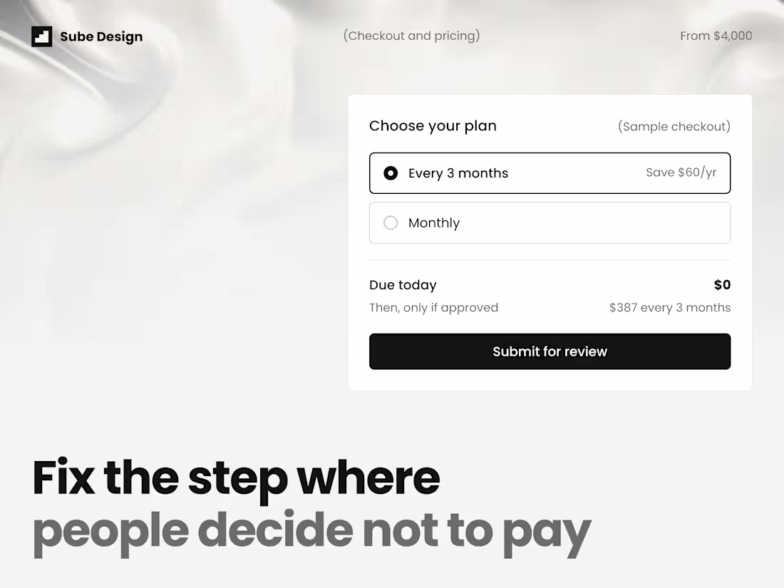 Cover image for Checkout & Pricing Design
