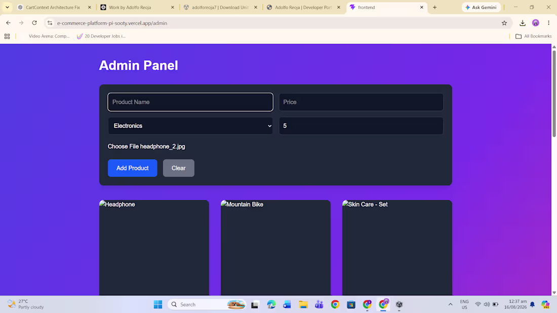 Cover image for A full-stack e-commerce web application