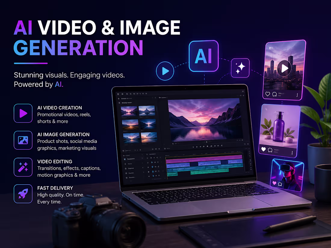 Cover image for AI Video & Image Generation for Social Media & Marketing