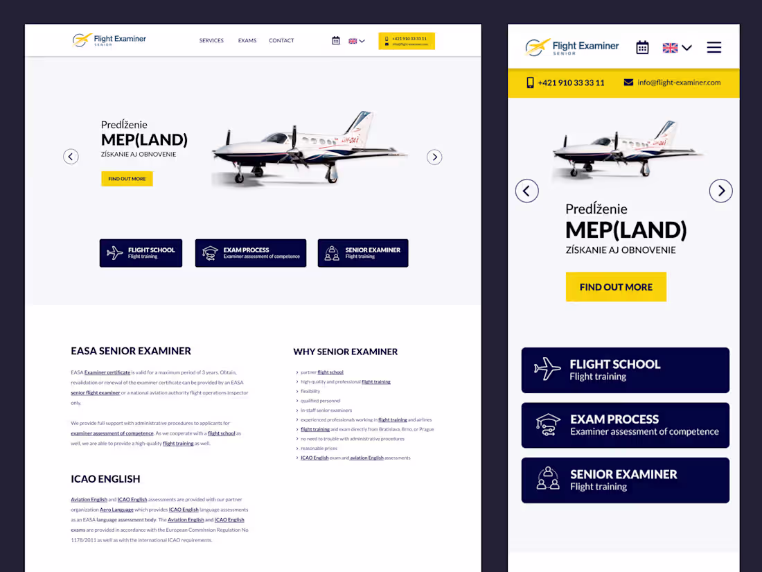 Cover image for Flight School and Flight Training Website Design