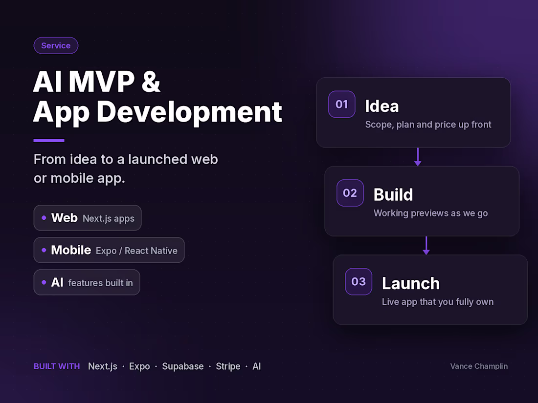 Cover image for AI MVP & App Development