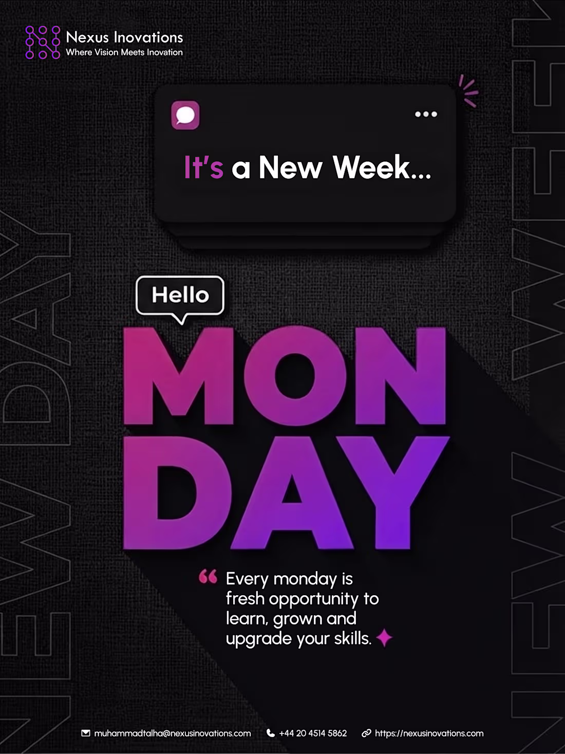 Cover image for New week, fresh ideas. ✨
Every