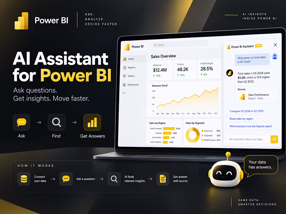 Cover image for AI Chatbot for Power BI | Ask Questions About Your Data