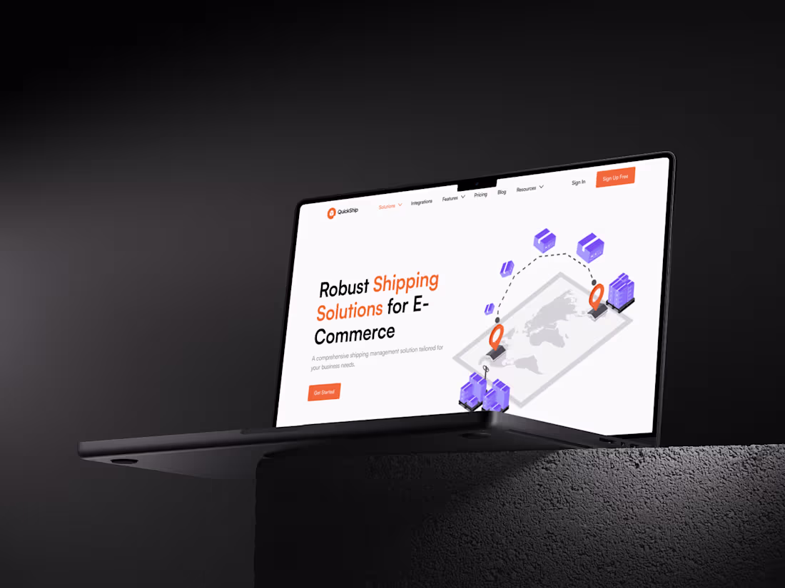 Cover image for QuickShip Logistics Platform Website Development in Framer