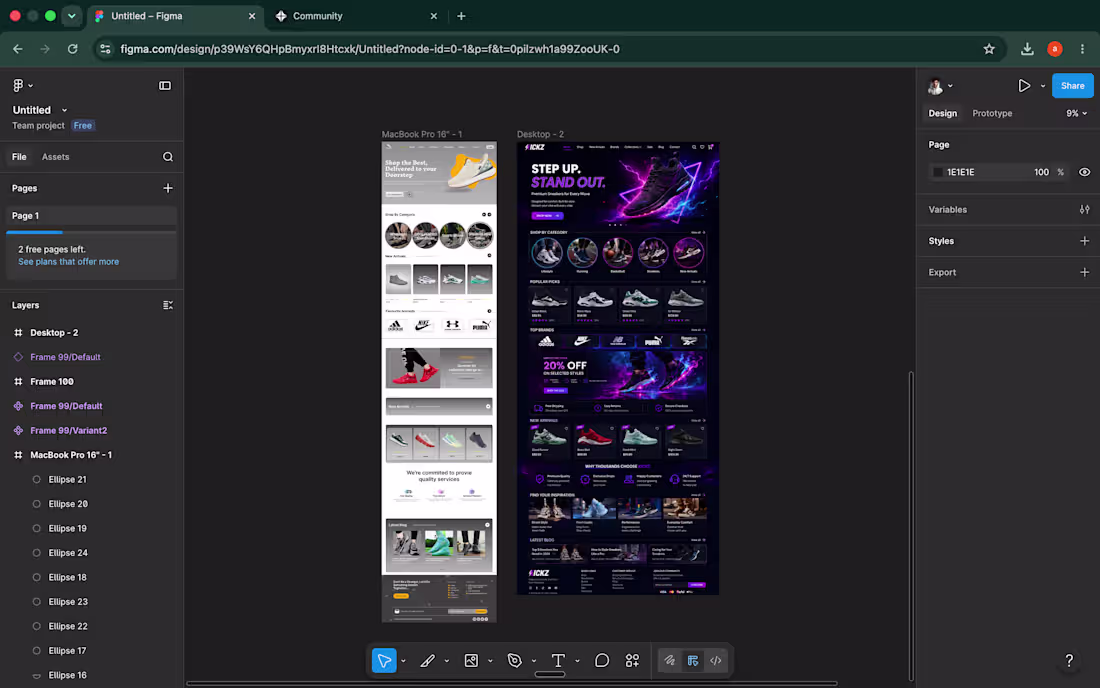 Cover image for UI/UX Designer and Web Developer.