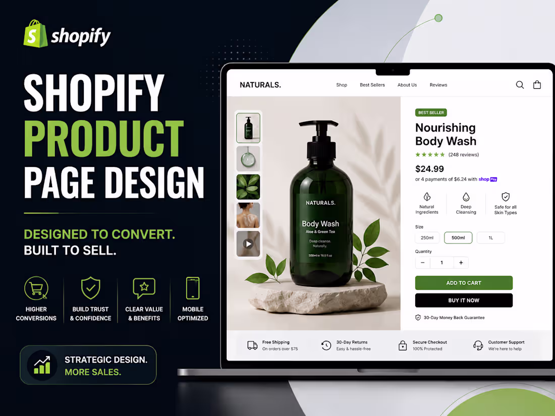 Cover image for Shopify Product Page Design