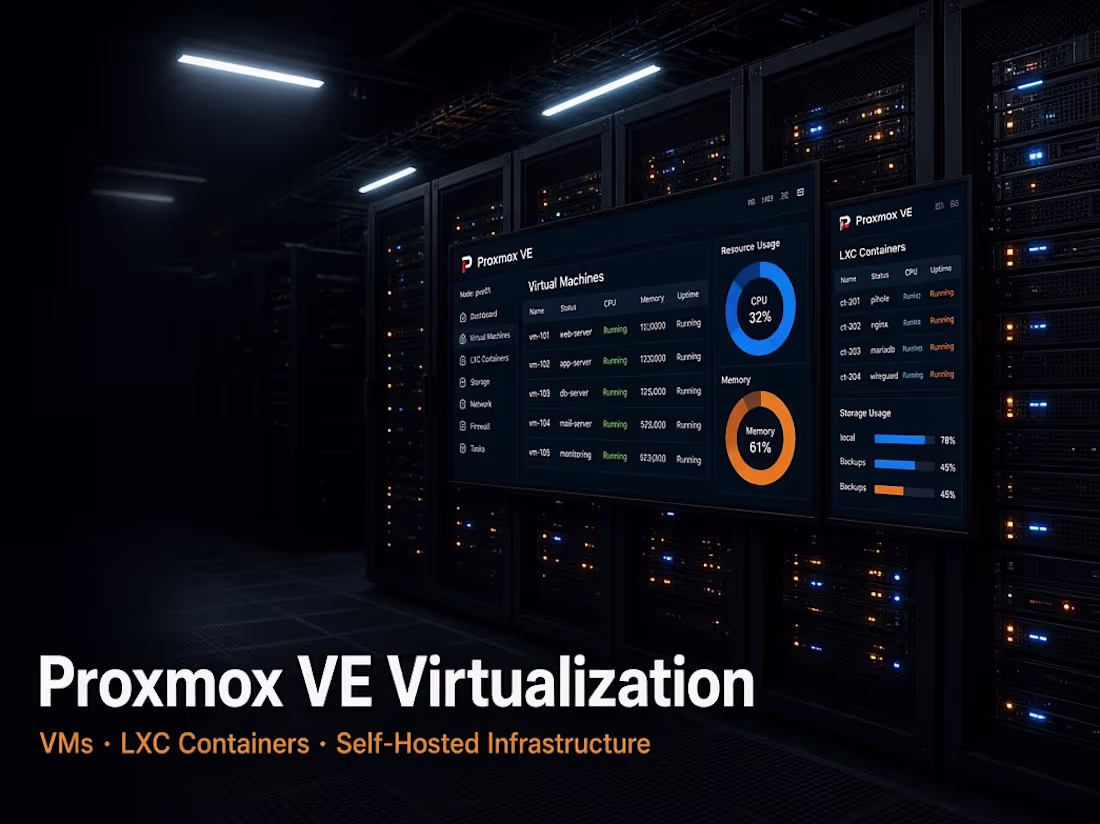 Cover image for Proxmox VE Setup & Virtual Machine Management