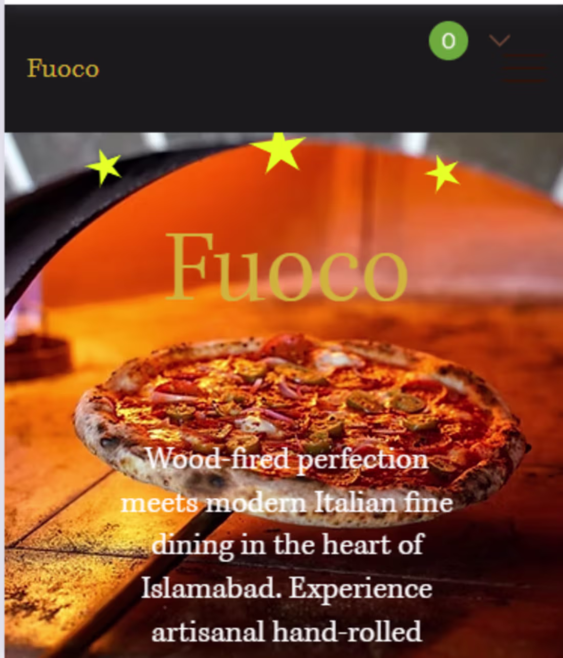 Cover image for Fuoco Website.