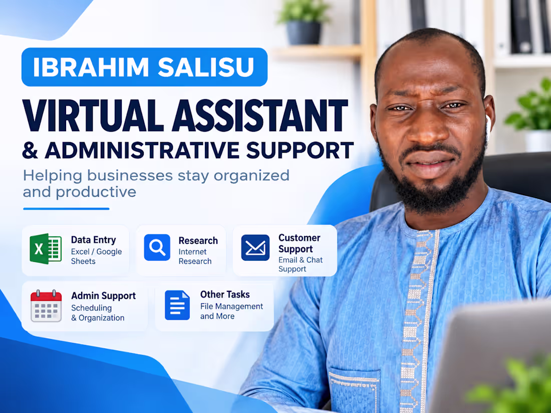 Cover image for Virtual Assistant & Administrative support 