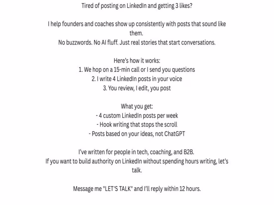 Cover image for I will ghostwrite LinkedIn posts that get views and leads