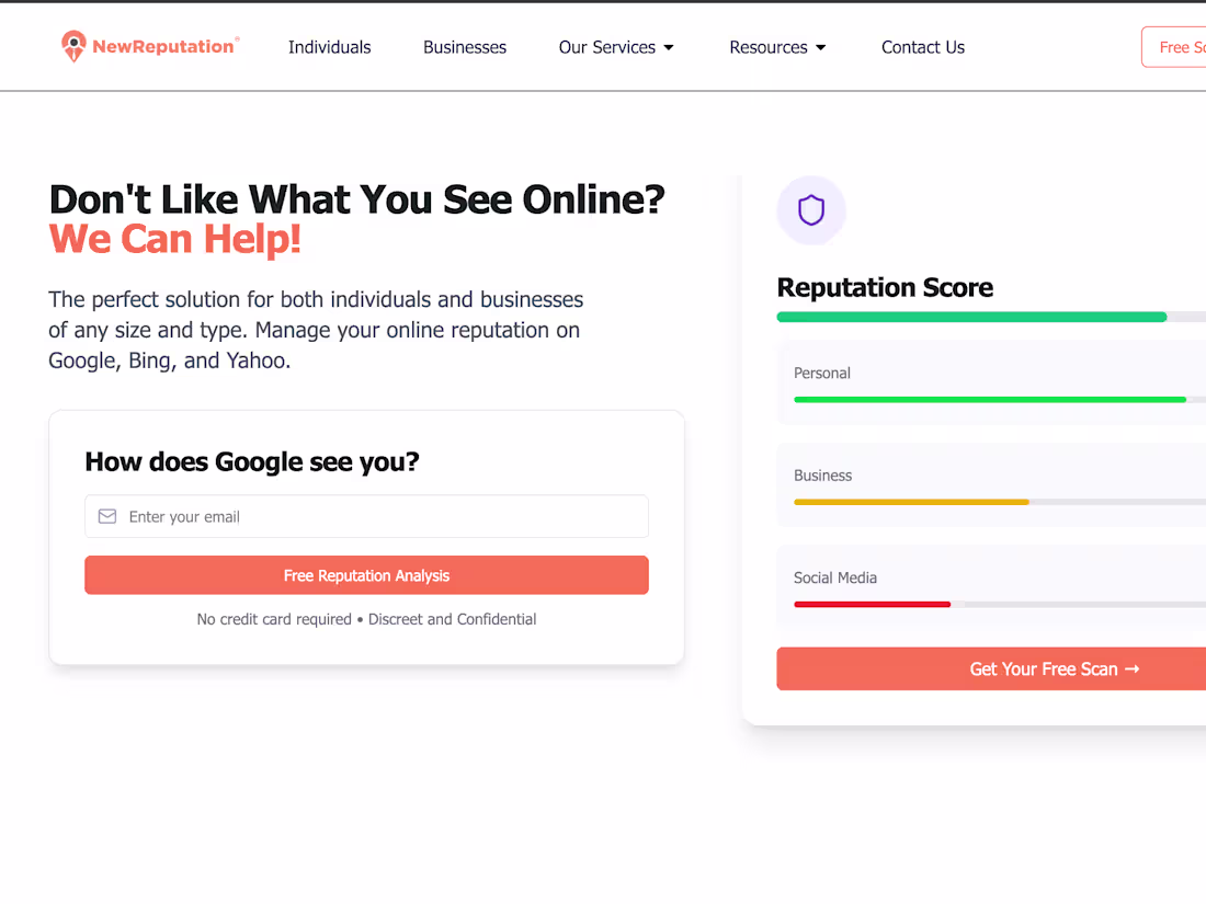 Cover image for Developed a modern online reputation