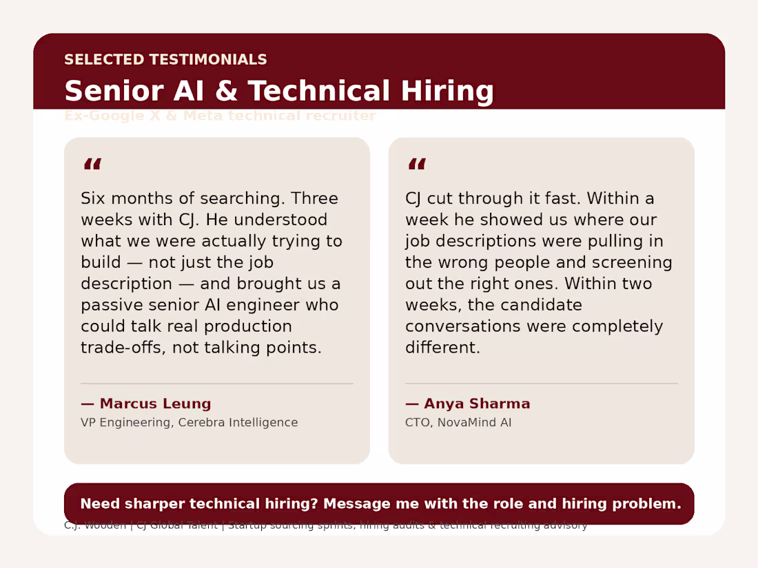 Cover image for Selected Testimonials — AI &