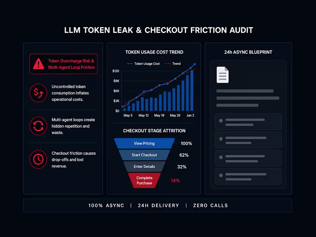 Cover image for LLM Token Leak & Checkout Friction Audit (24h Async)