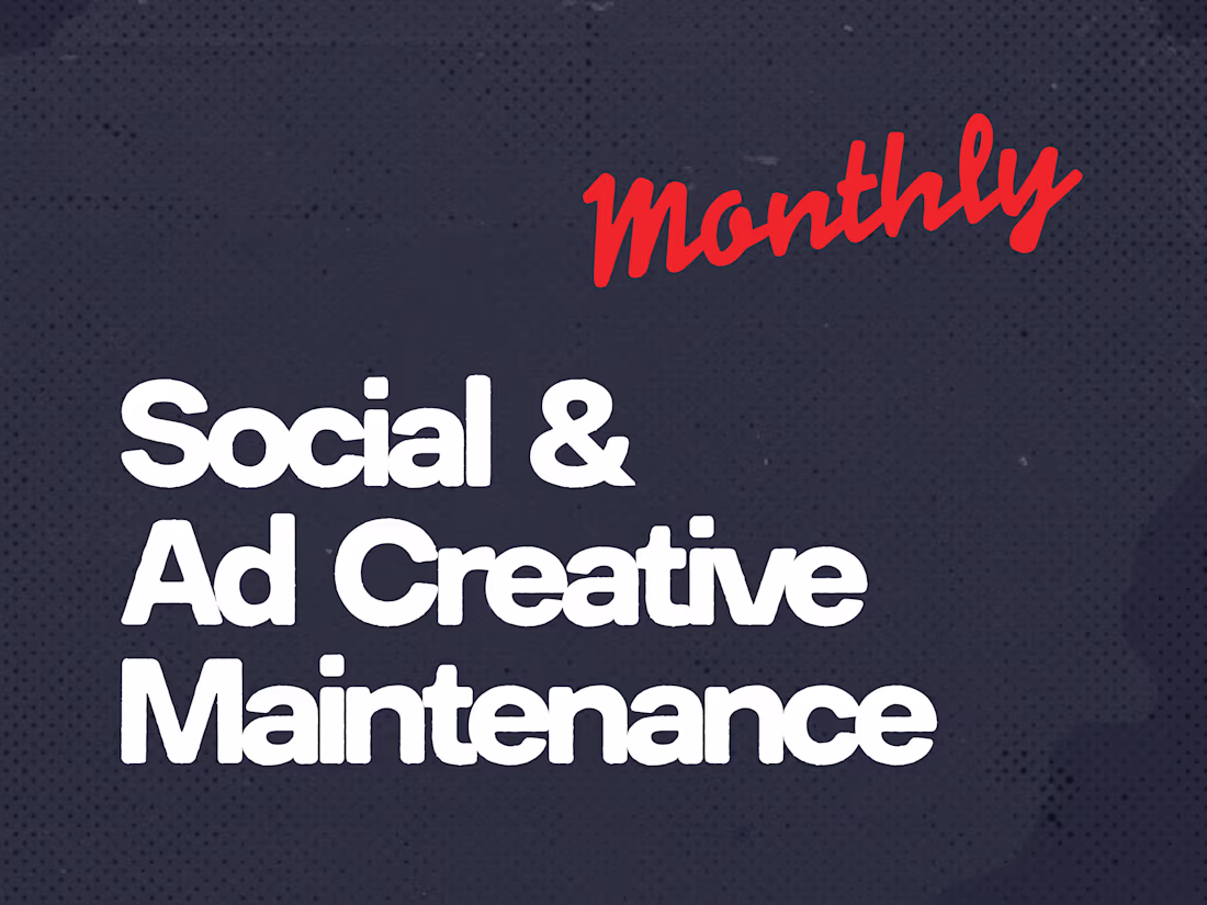 Cover image for Social & Ad Creative Design Monthly