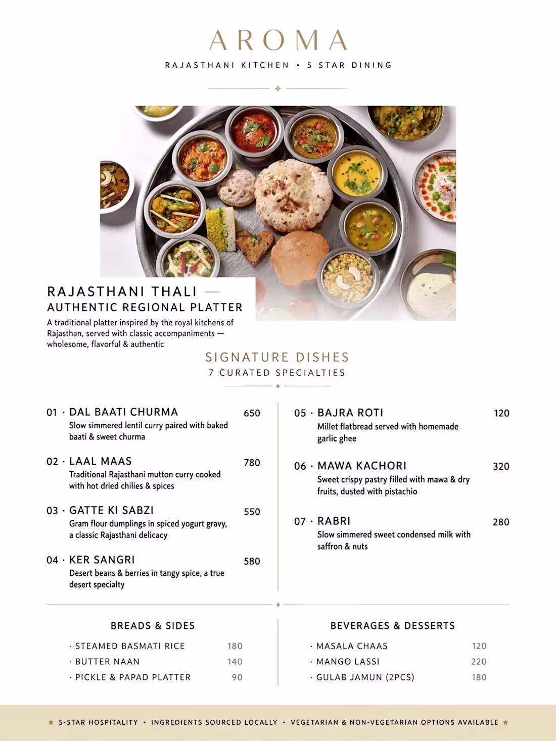 Cover image for Modern Indian Restaurant Menu Design