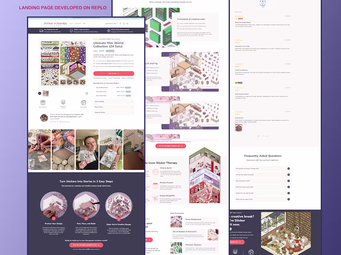 Cover image for Landing Page Built on Replo