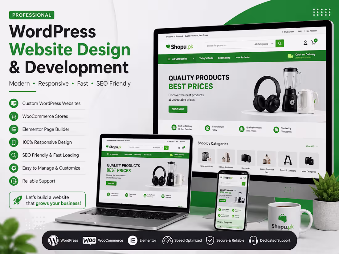 Cover image for I Will Design and Develop a Professional WordPress Website