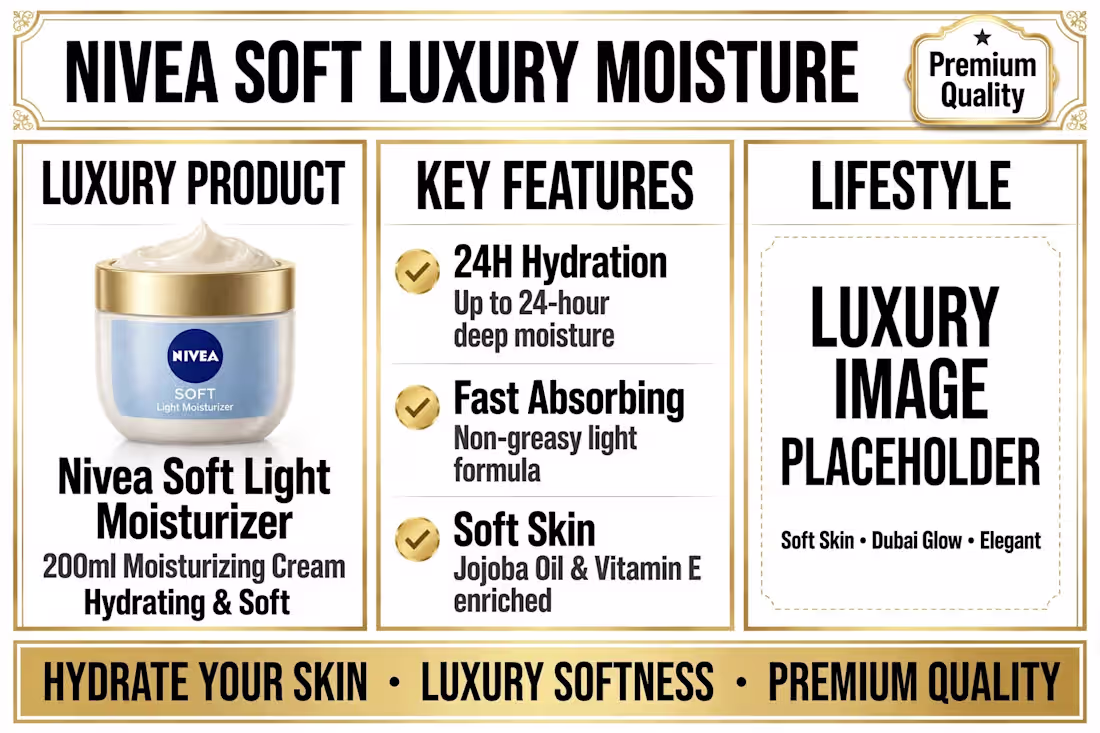 Cover image for 🖤 Product Title
NIVEA Soft Moisturizing