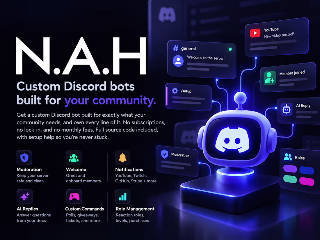 Cover image for Custom Discord Bot for Your Server