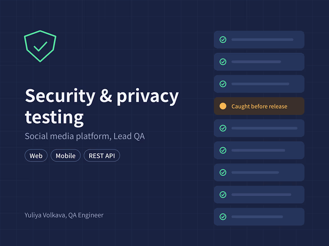 Cover image for Lead QA on Meta’s social