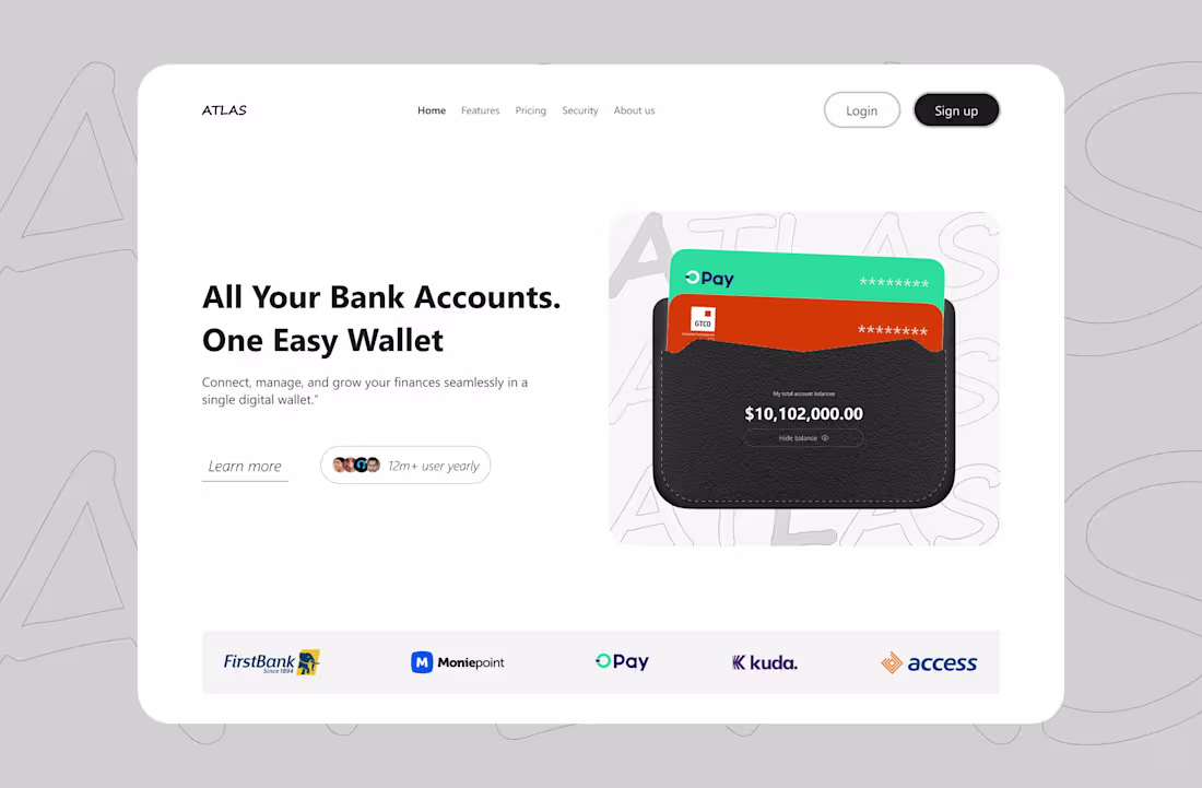 Cover image for Atlas A Unified Banking Experienc. Atlas was designed to sim...