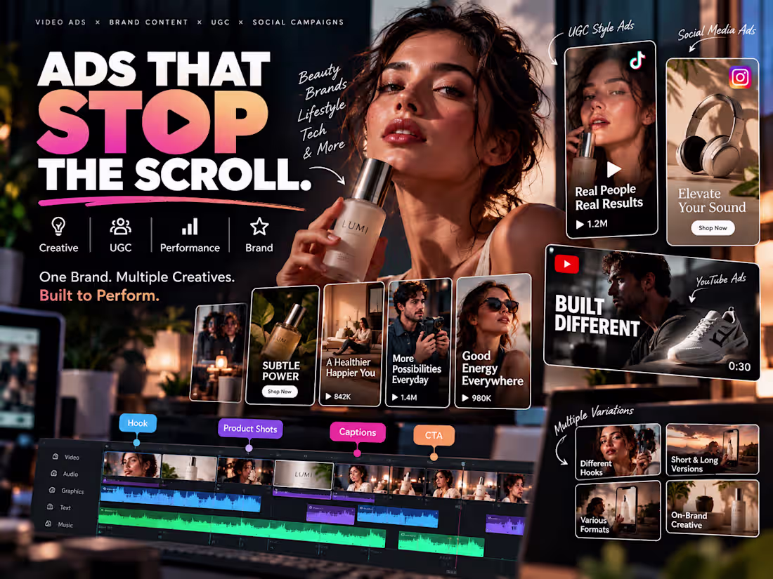 Cover image for High-Converting Video Ads & Branded Content