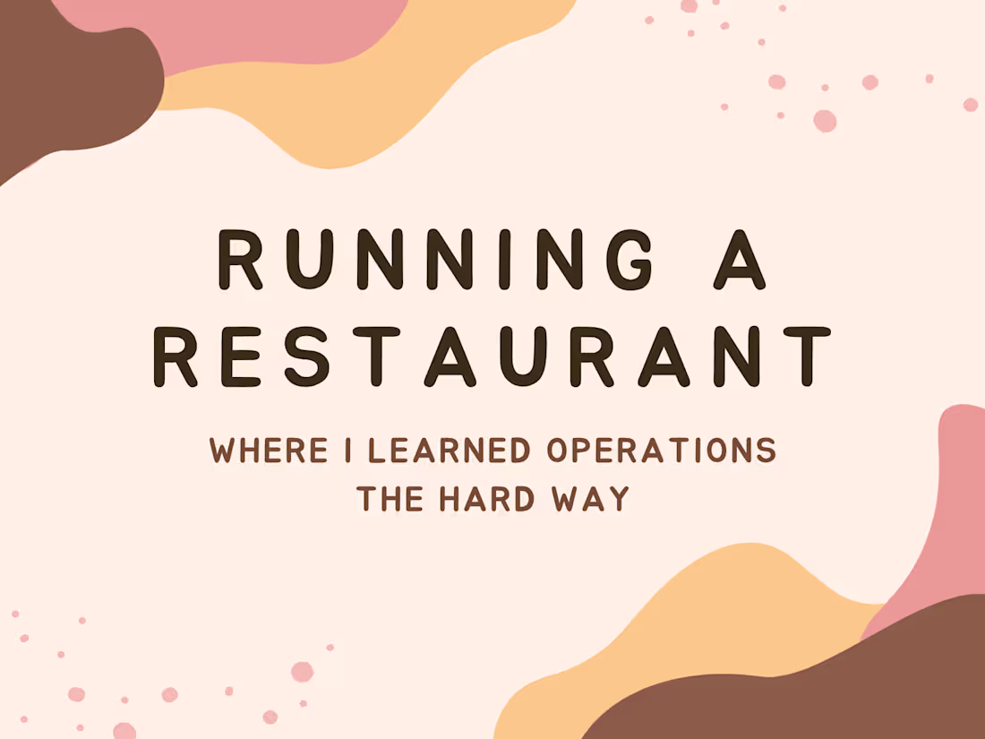 Cover image for General Manager in a Restaurant
Overview
I