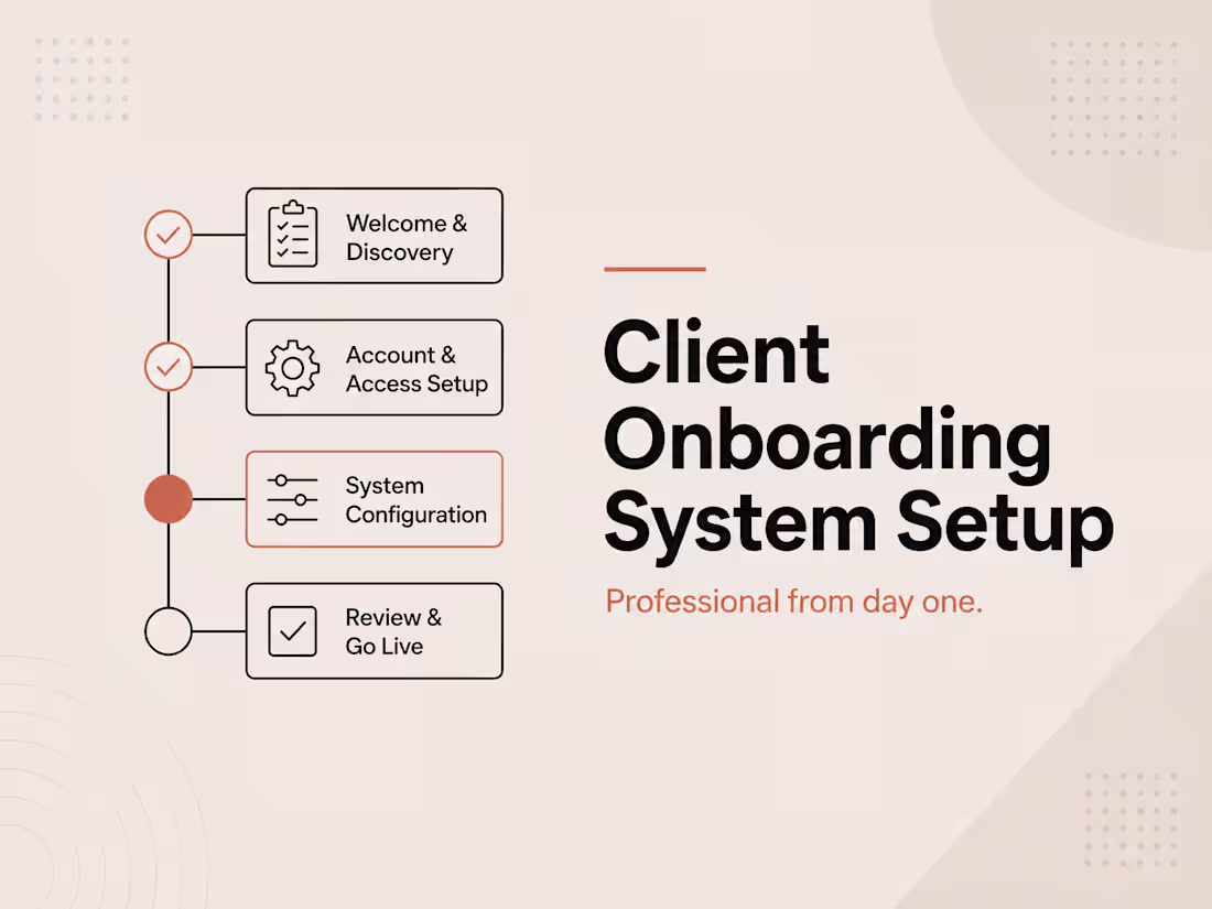 Cover image for Client Onboarding System Setup