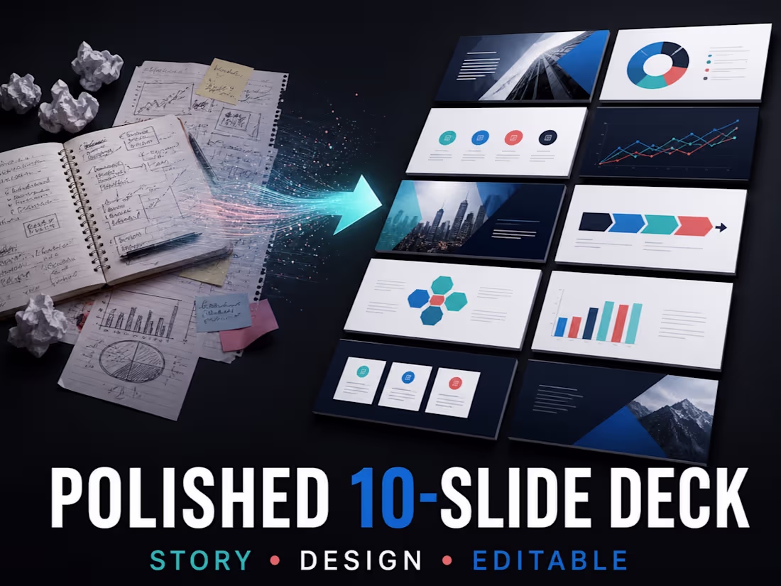 Cover image for Turn Raw Notes Into a Polished 10-Slide Deck