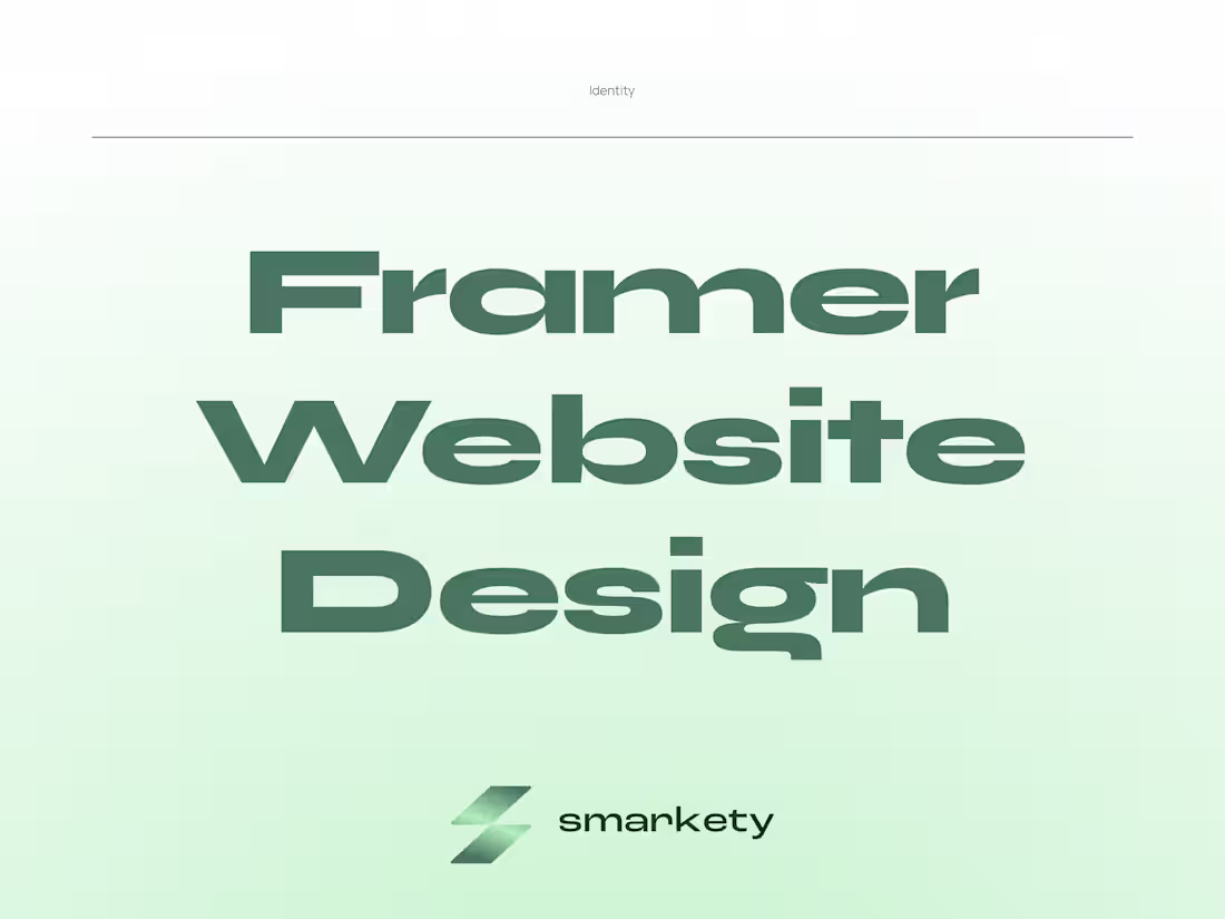 Cover image for Framer Website Design & Development for Startups