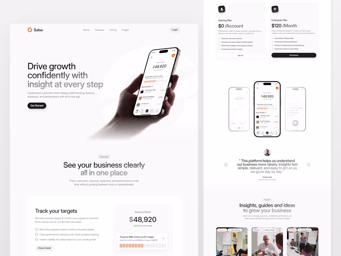 Cover image for Salse - SaaS Business Landing Page