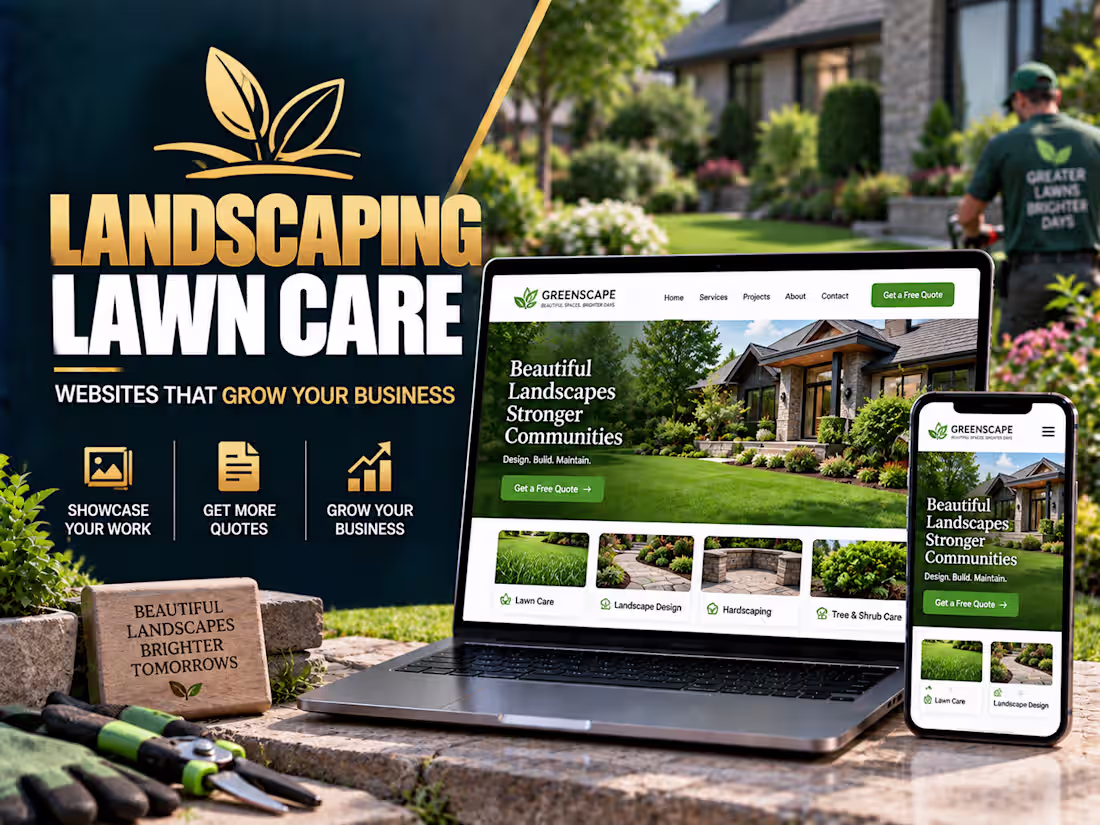 Cover image for 🌿 Landscaping Website Design | WordPress Lawn Care Website