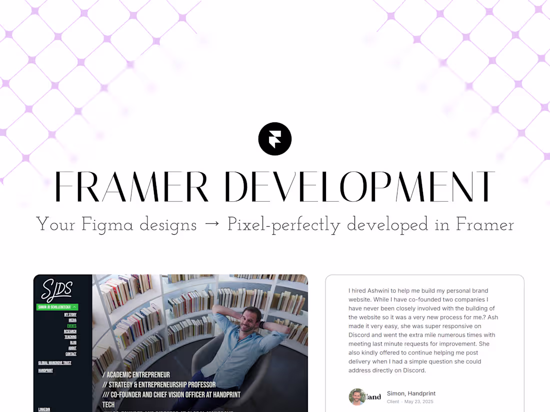 Cover image for Framer Website Development