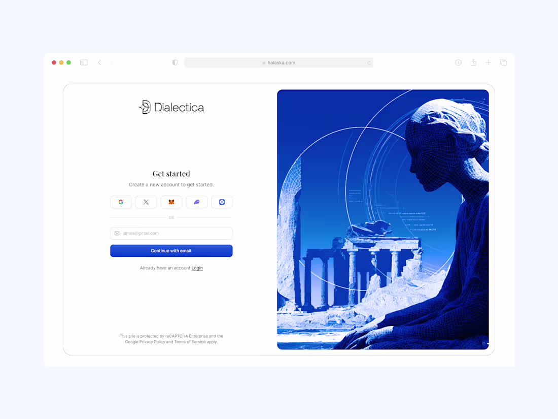Cover image for Brand Identity for Dialectica's AI Knowledge Protocol