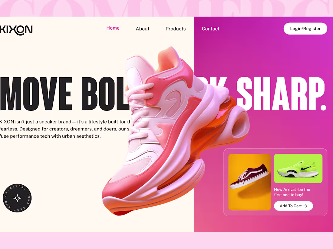 Cover image for 𝐊𝐢𝐱𝐨𝐧 – Modern E-commerce Website